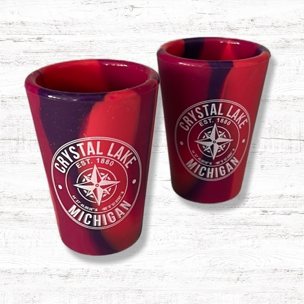 { Silipint } - Crystal Lake Michigan Silicone Silishot Shot Cups